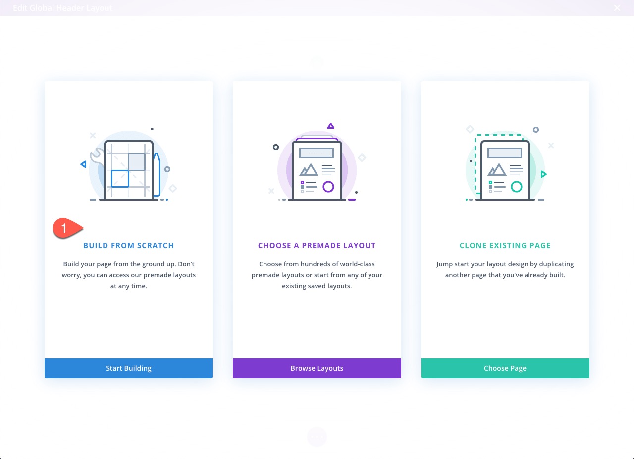 divi 수직 탐색 메뉴 및 헤더