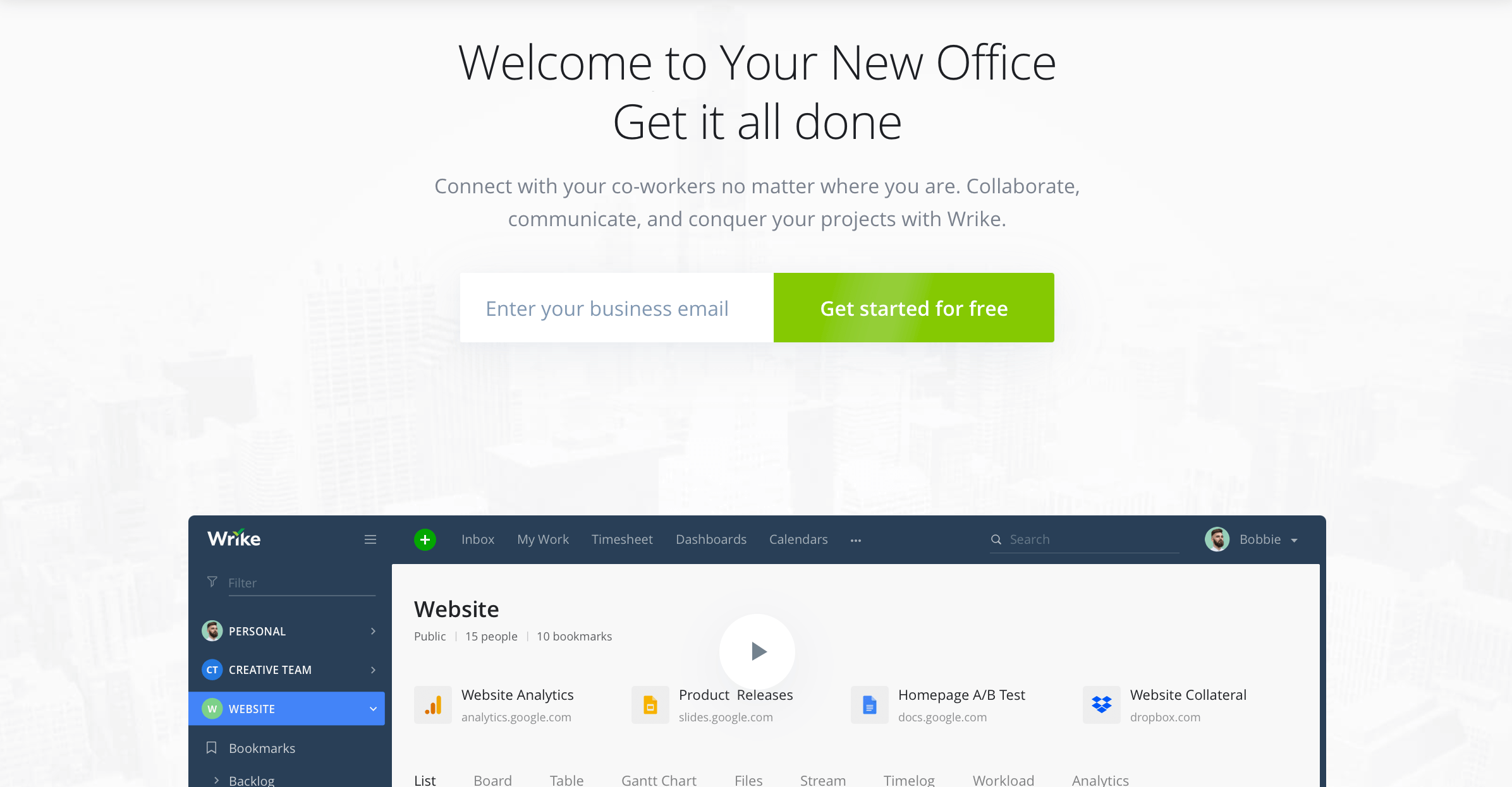 라이크 홈페이지.