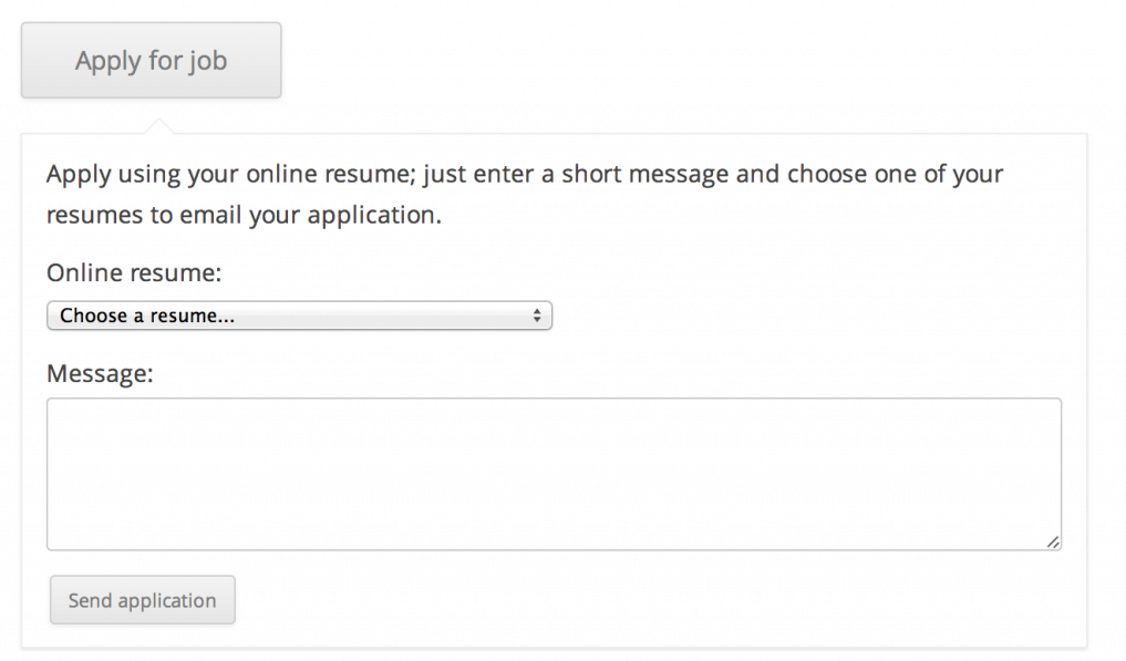 WP JobManagerの履歴書マネージャー機能。