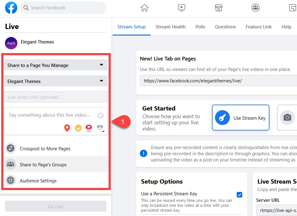 Facebookのライブページとグループ