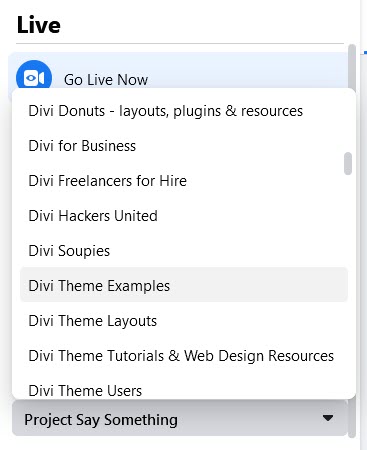グループの選択