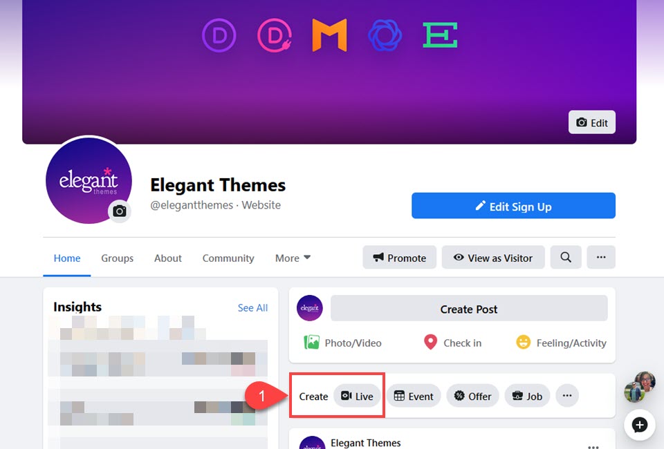 fbライブボタン