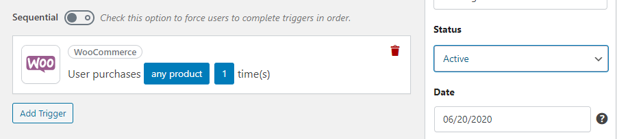 상태를 활성으로 설정합니다.