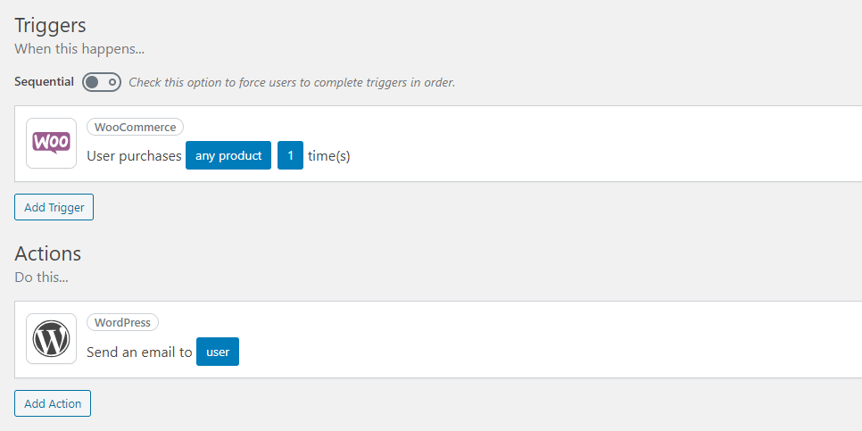 방아쇠와 행동.