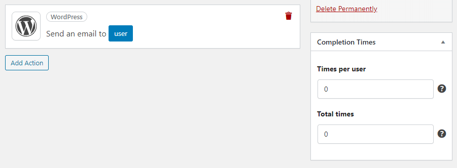 사용자당 시간 구성.