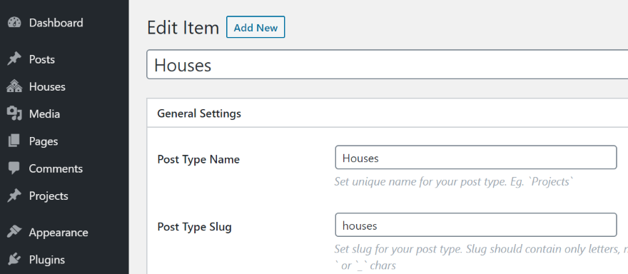 创建 Divi Machine Post 类型