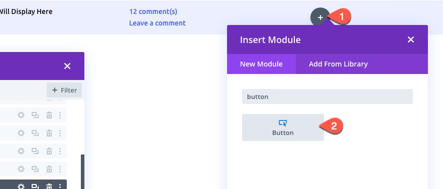 divi 동적 게시물 정보 표시줄