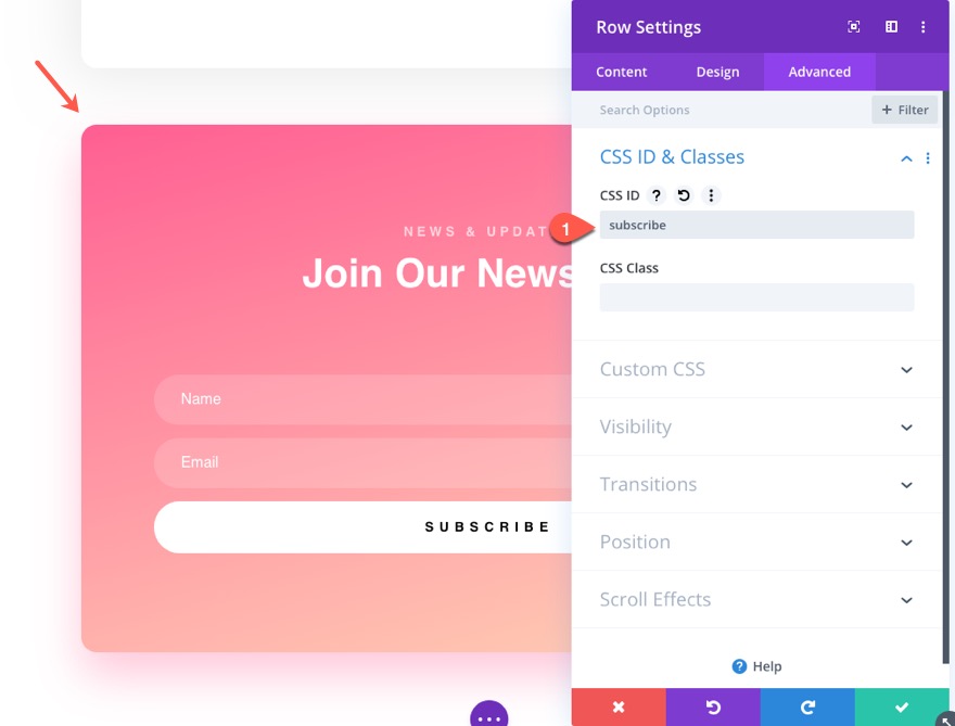 divi 동적 게시물 정보 표시줄