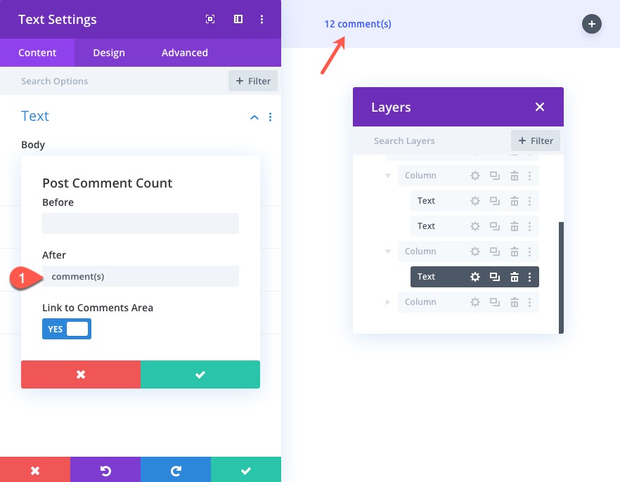 divi 동적 게시물 정보 표시줄