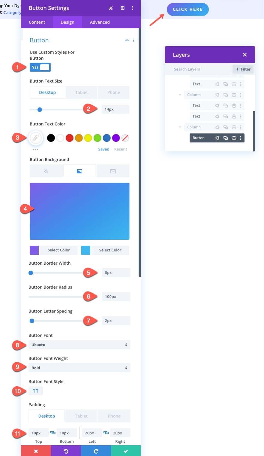 divi 동적 게시물 정보 표시줄