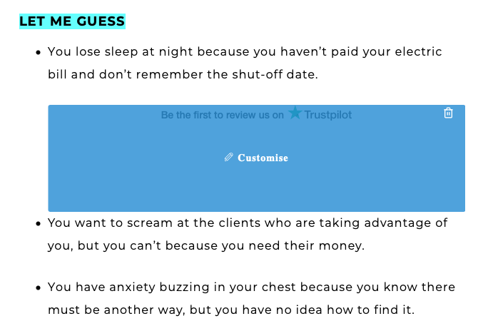 トラストパイロットのレビュー