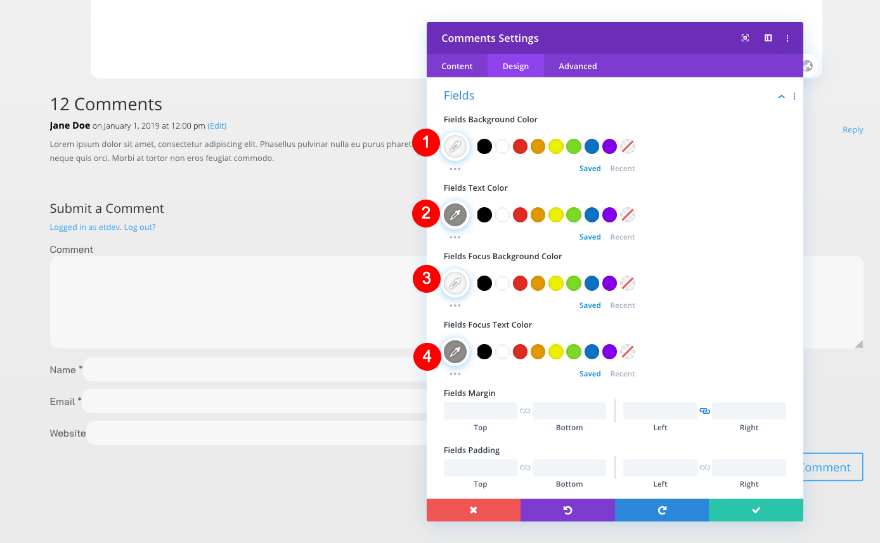 固定サイドバー