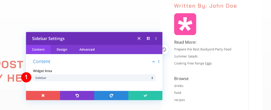 固定サイドバー
