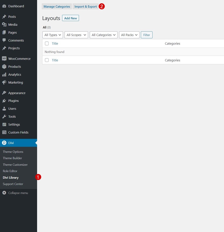 açılır gönderi kategorileri