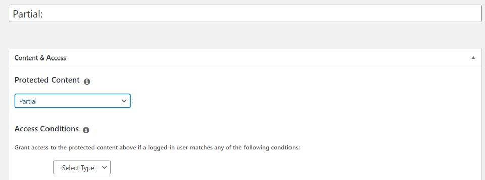 部分的なコンテンツルールを作成する