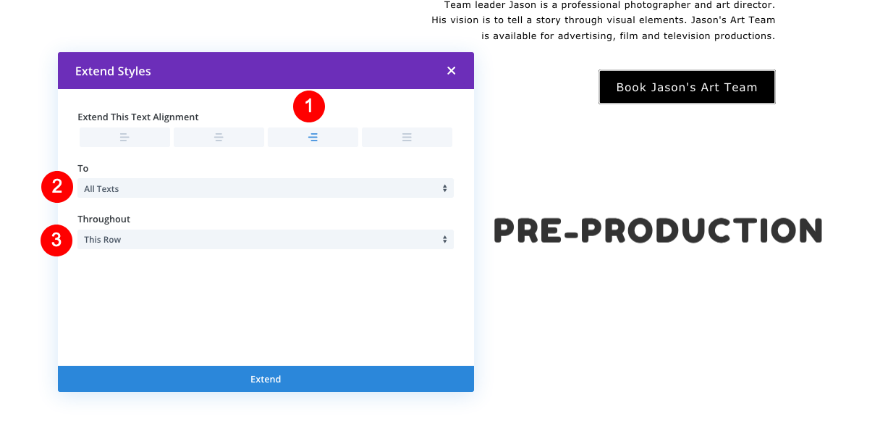 スクロール時に変化するテキストと画像