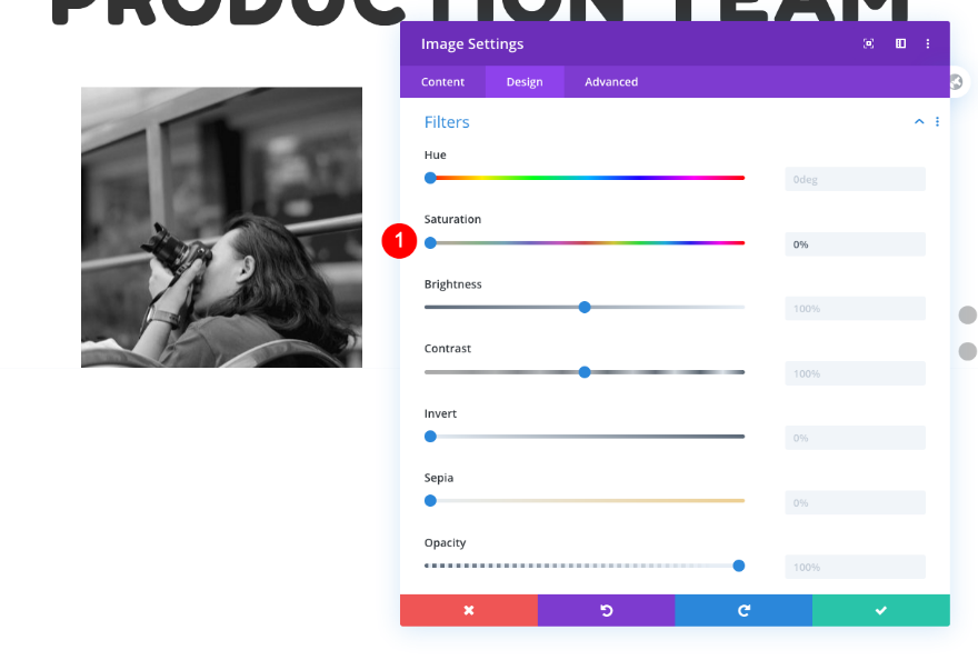 スクロール時に変化するテキストと画像