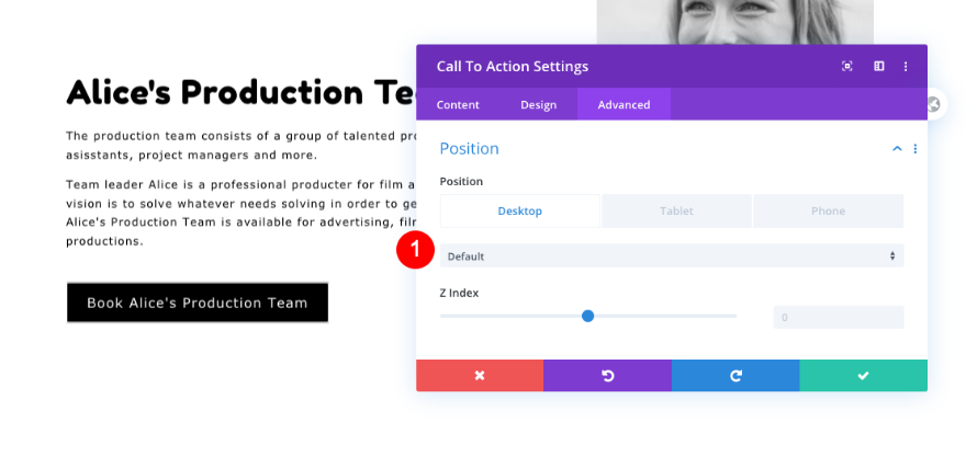 スクロール時に変化するテキストと画像