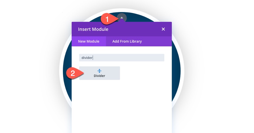Divi анимированный эффект прокрутки часов