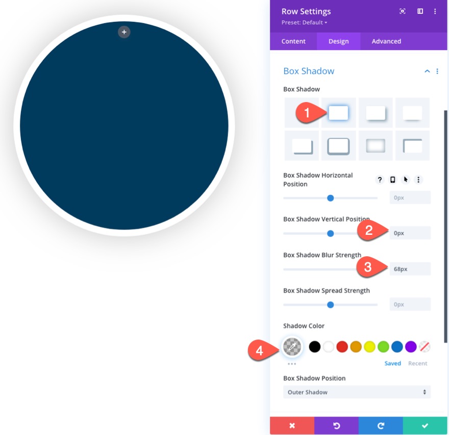 Divi анимированный эффект прокрутки часов