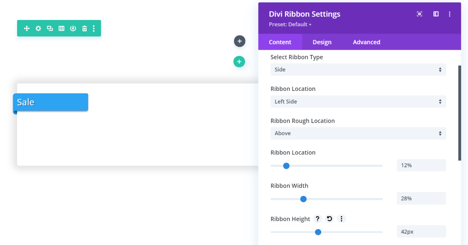 Réglages principaux