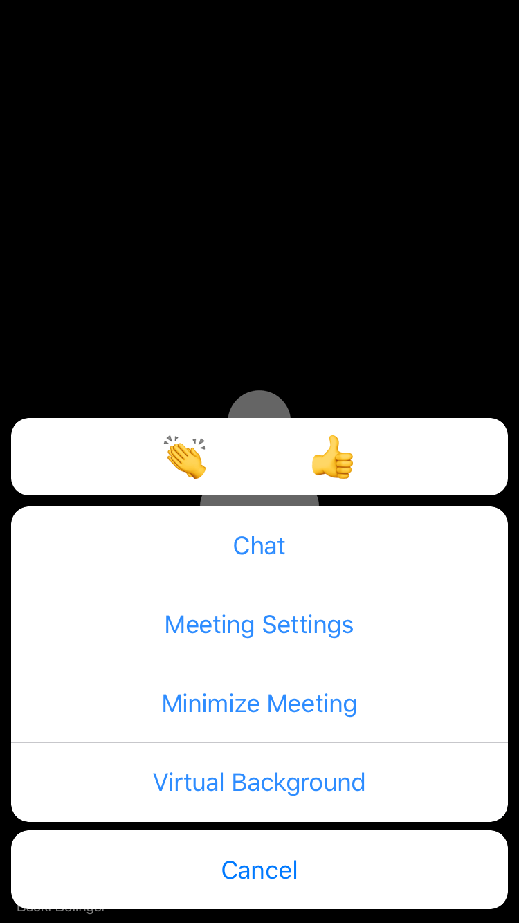 Zoom 的移動虛擬背景功能。