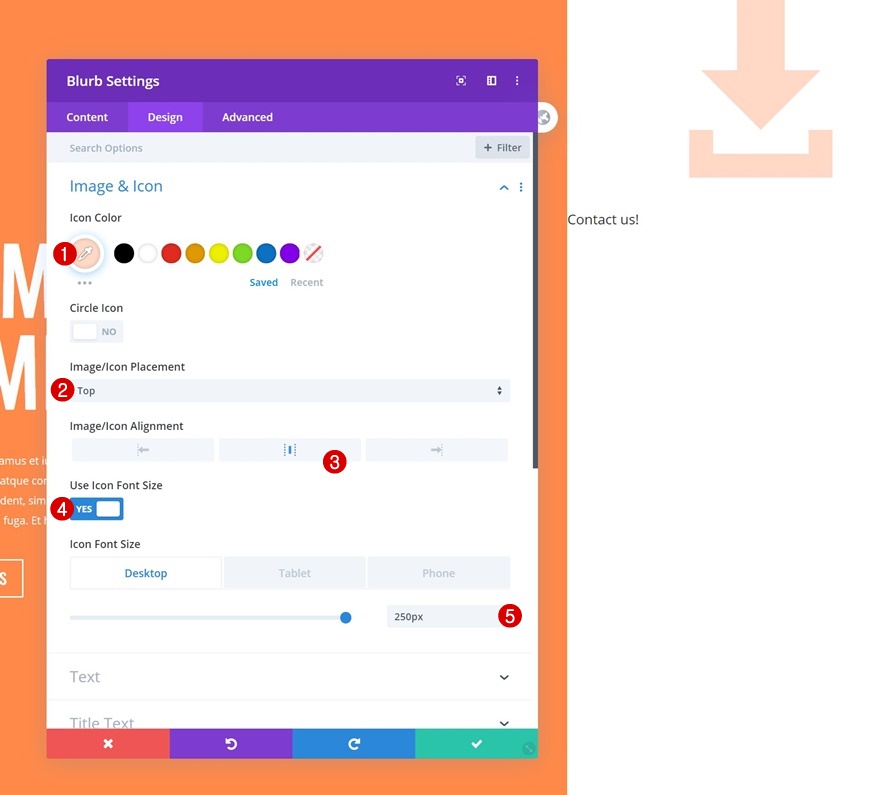 Spalte Kontaktformular