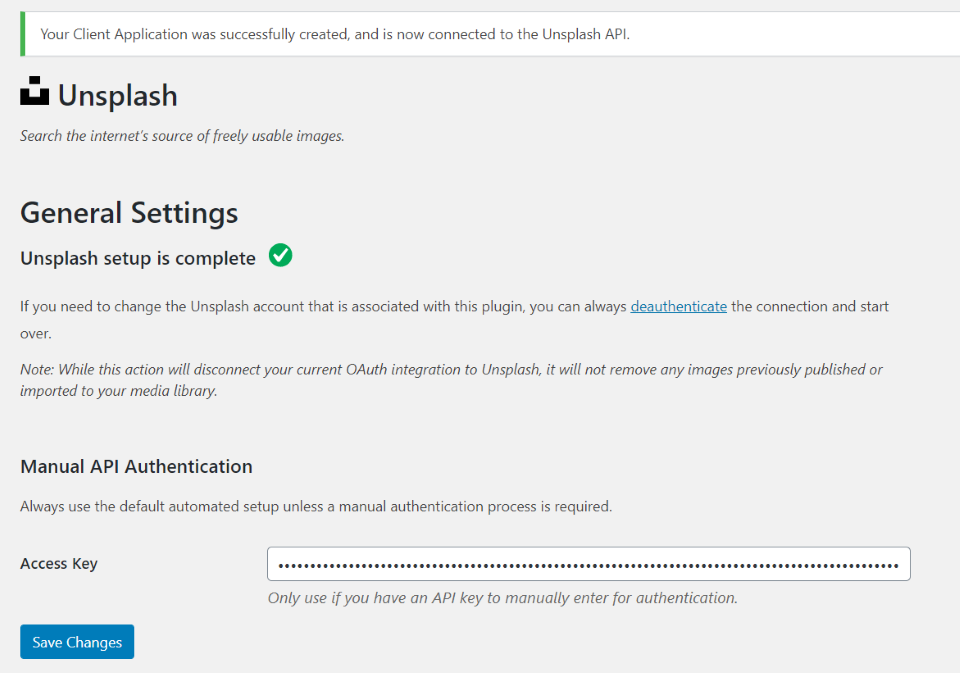安裝 Unsplash WordPress 插件