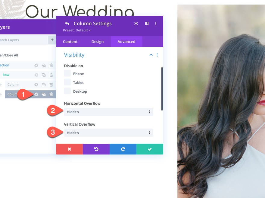 ombres d'images en mouvement divi