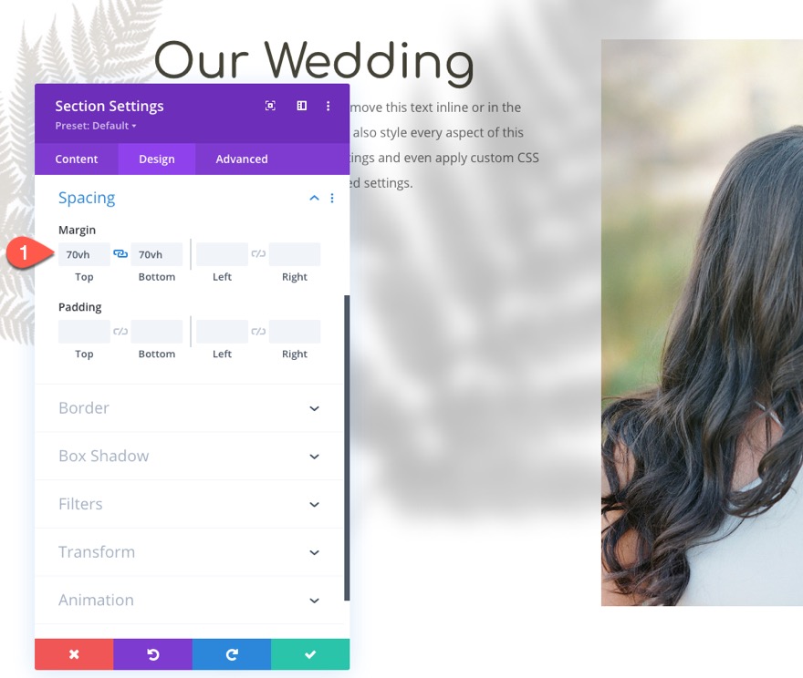 ombres d'images en mouvement divi