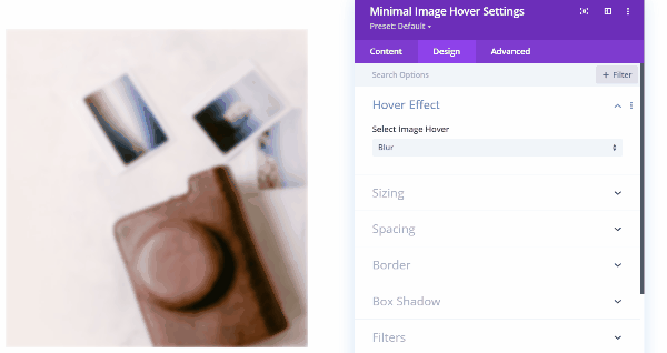 Survol d'image minimal
