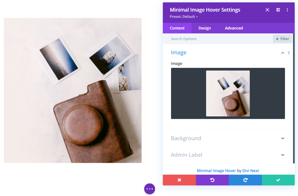 Survol d'image minimal
