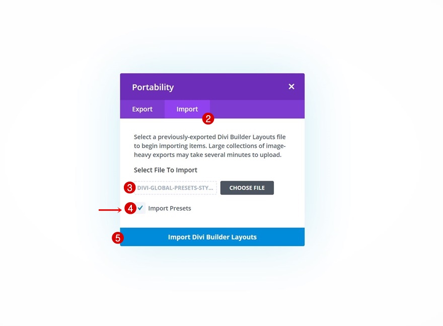 guide de style des préréglages globaux du conseiller financier
