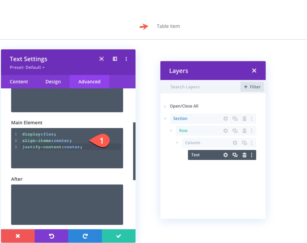 table divi avec défilement horizontal