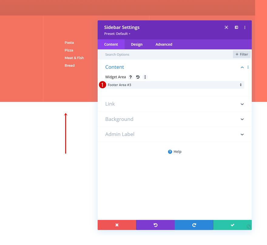 widgets de menu de catégorie de publication