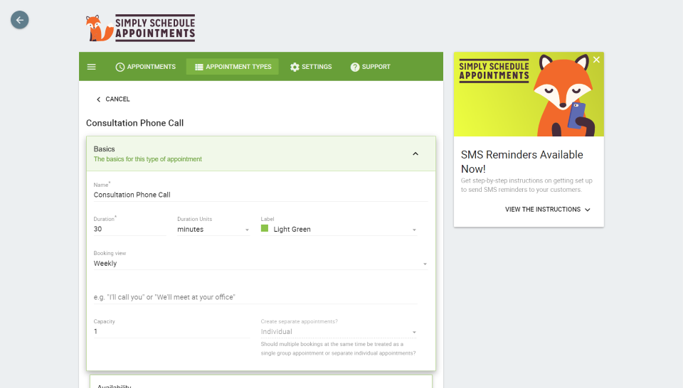 Installation de Simply Schedule Rendez-vous