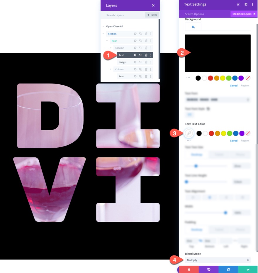 текстовая маска с фоновой анимацией