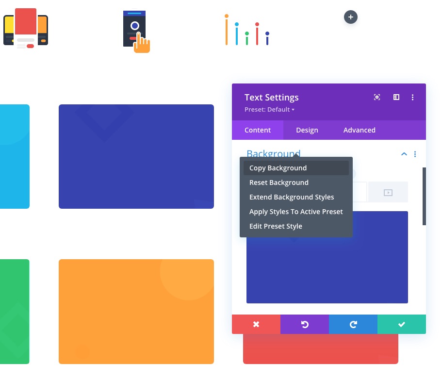globalne ustawienia wstępne z blokiem układu divi