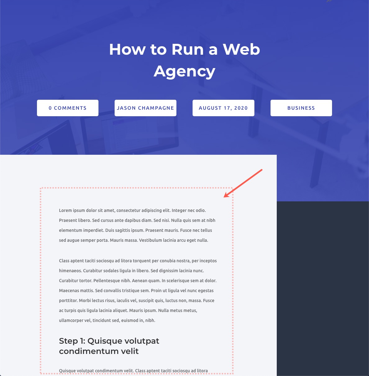 globalne ustawienia wstępne z blokiem układu divi