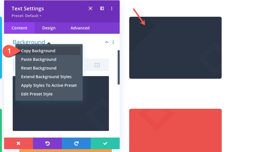 globalne ustawienia wstępne z blokiem układu divi