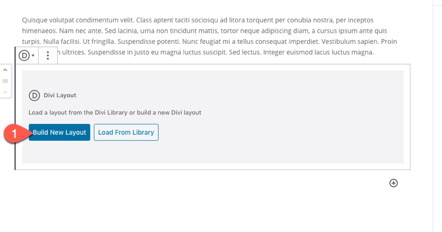 globalne ustawienia wstępne z blokiem układu divi