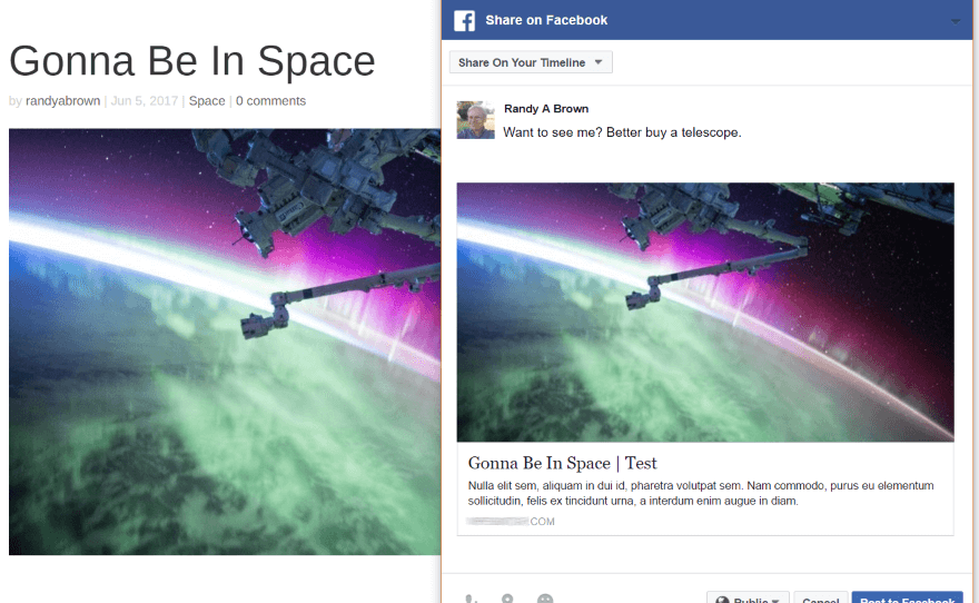 Une grande image en vedette.