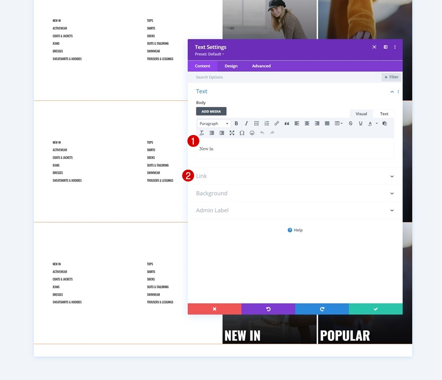 e-ticaret mega menüsü