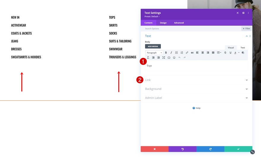 e-ticaret mega menüsü