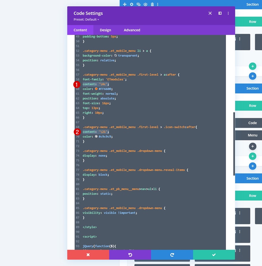 e-ticaret mega menüsü