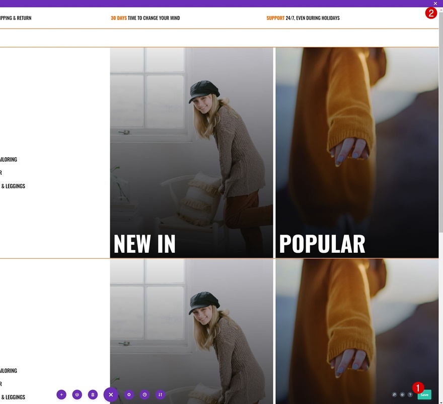 e-ticaret mega menüsü