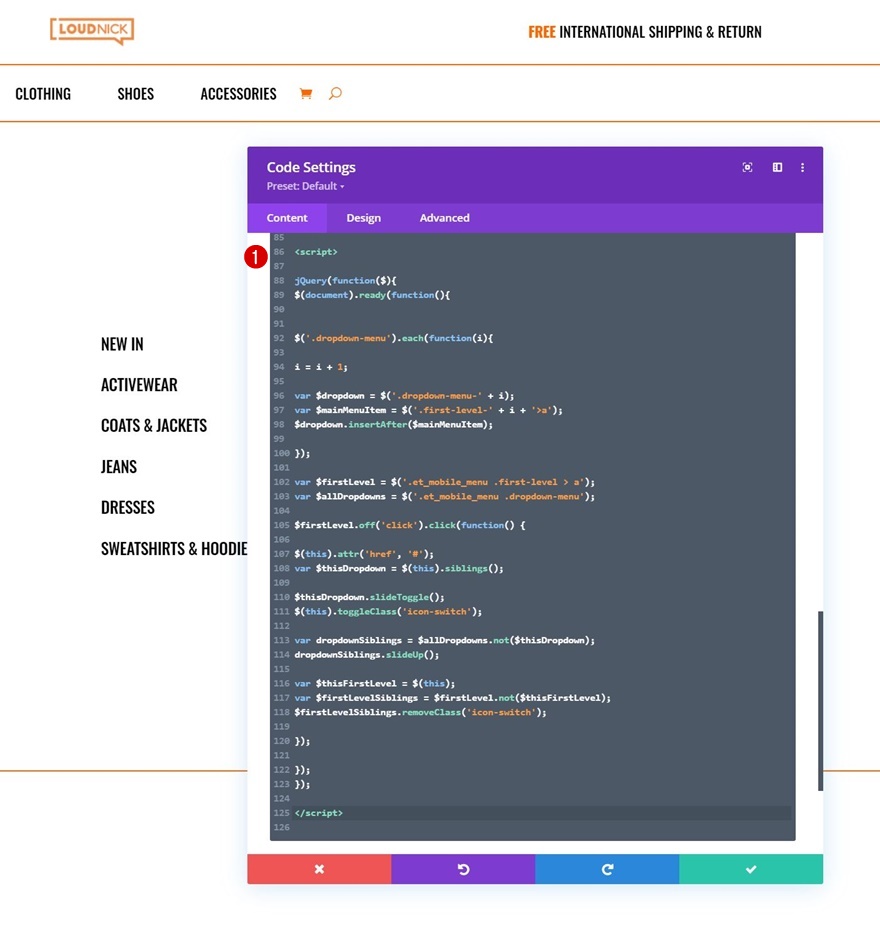 e-ticaret mega menüsü