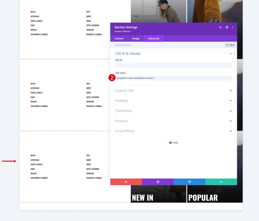 e-ticaret mega menüsü