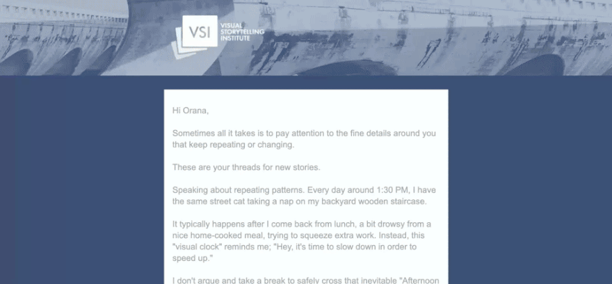 メールレイアウトの例