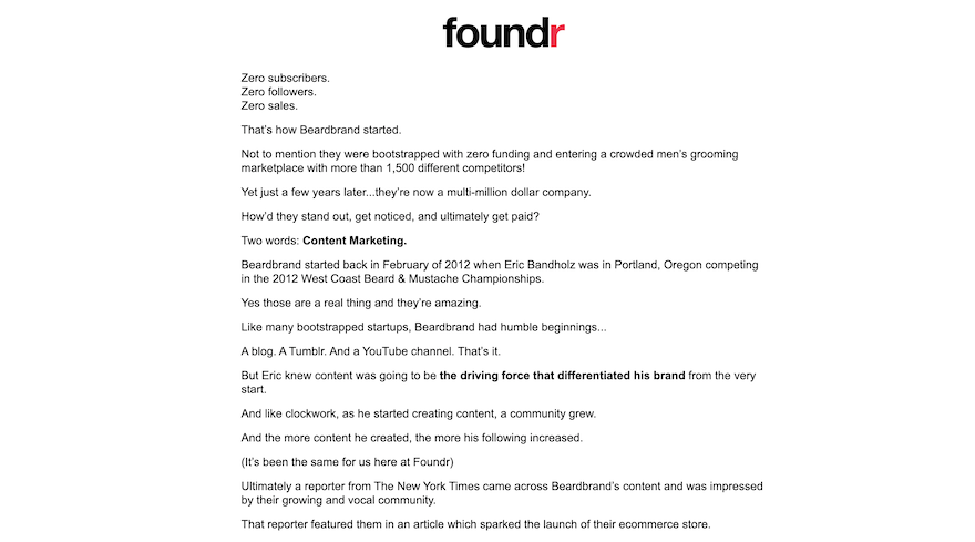 メールレイアウトの例